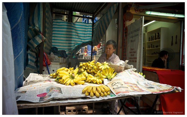 Banane vicino al tempio